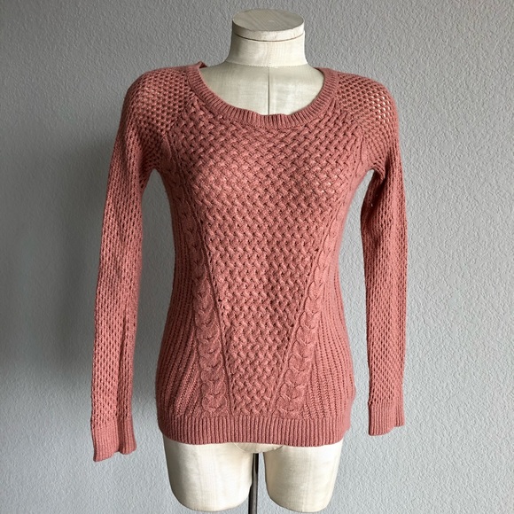 Hippie Rose Other - Hippie Rose coral loose knit long sleeve sweater